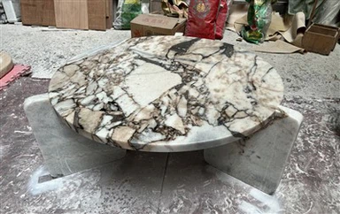 Podstavek za klubsko mizico iz modrega marmorja Galaxy