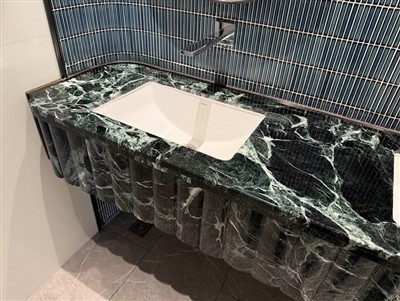 Marmorne dvojne umivalne plošče z umivalnikom