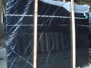 Kitajski črno Marquina Ploščice Marmor, Nero Marquina Marmor Plošče