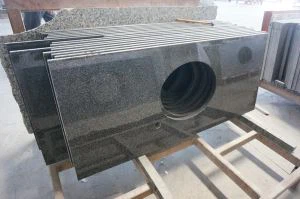 G654 Kitajska temno siva granitna kopalka Topnost in kuhinjski števci