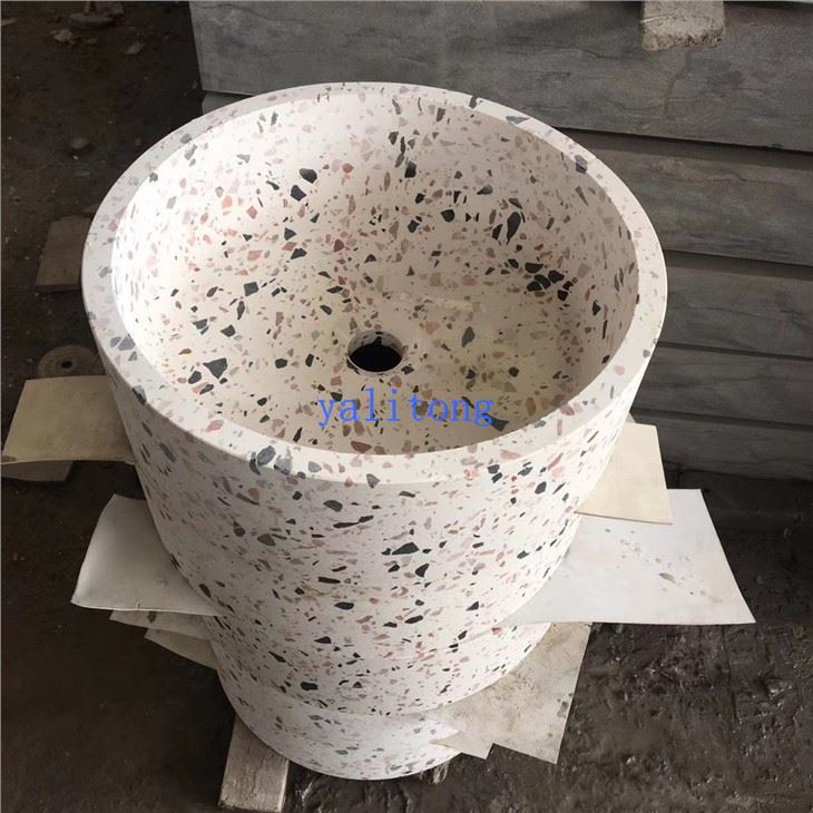 China Terrazzo Stone Bathroom Sinks