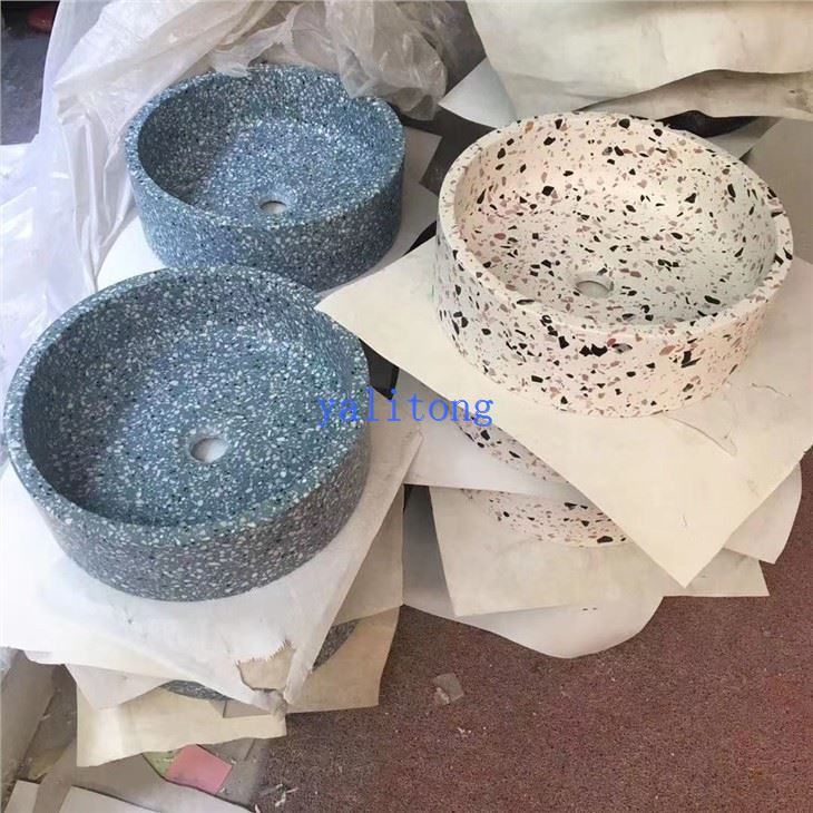 China Terrazzo Stone Bathroom Sinks
